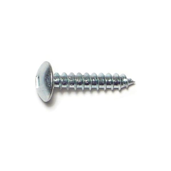 Midwest Fastener Sheet Metal Screw, #10 x 1 in, Zinc Plated Steel Truss Head Square Drive, 30 PK 30816 - main